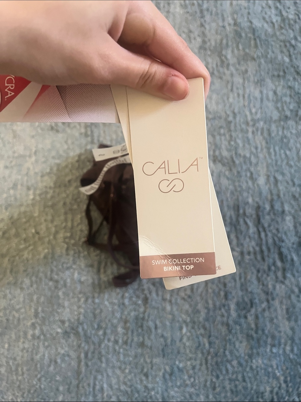 NWT Calia Swim Bikini Top-Brown - Picture 4 of 4
